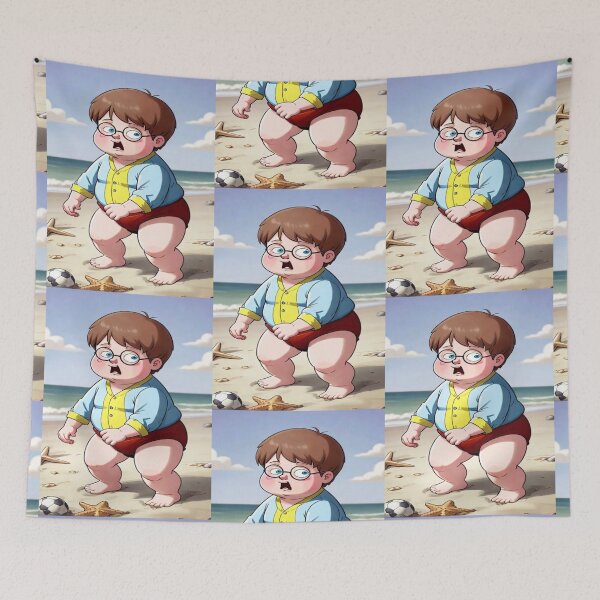 Item preview, Young Pete Griffen At The Beach – Summer Vibes & Sandcastles designed and sold by KoliBabb.