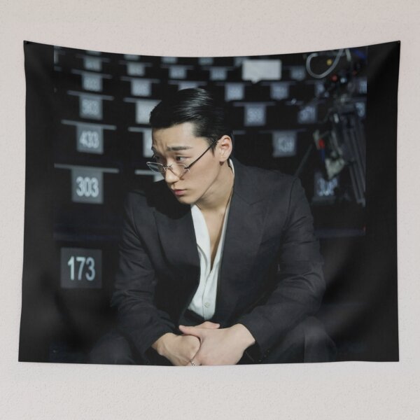 Item preview, daddy Choi San ATEEZ ice on my teeth kpop atiny sexy abs designed and sold by Kpop-Noona.