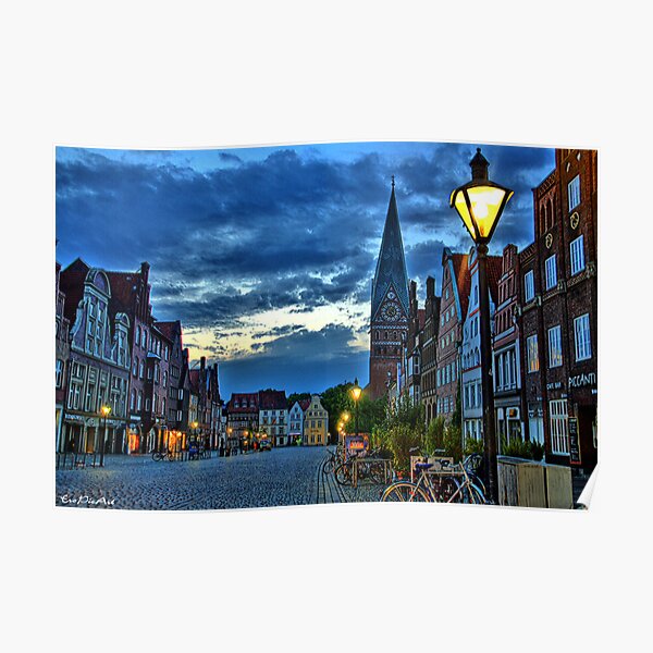 Lüneburg in the Morning Poster