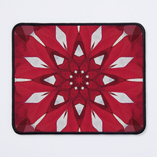 Item preview, Red and White Watercolor Blossoms in a Dramatic Geometric Design designed and sold by Daisy Beatrice.