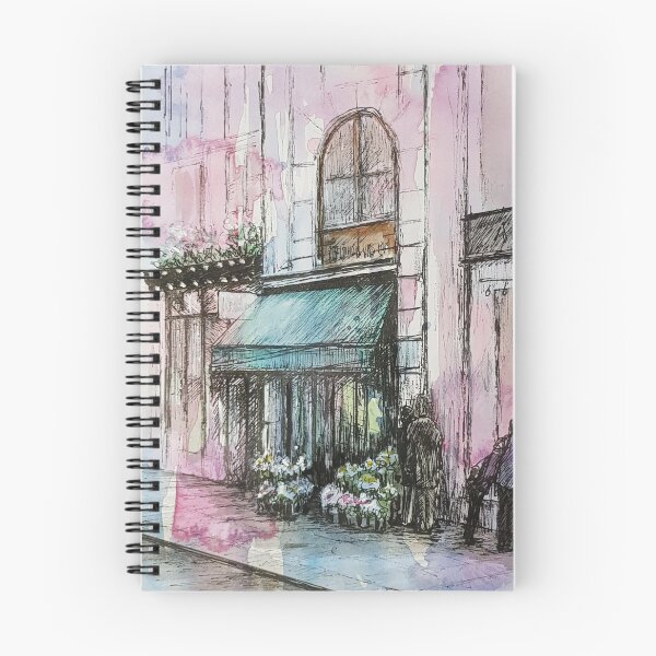 Item preview, Flower Shop in Paris designed and sold by Vicky Dolan Art.