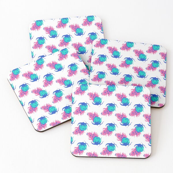 Item preview, Paper Cut Silk Screened Fashion Feather Seamless Repeat designed and sold by Sharon Schwalbe.