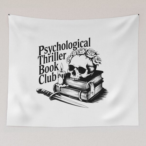 Item preview, Psychological thriller book club – dark book lover design designed and sold by CleanDecor.