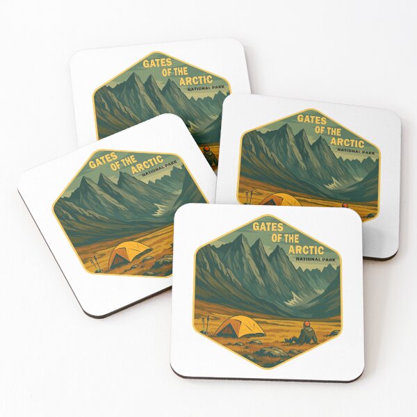 Item preview, Gates of the Arctic National Park Retro Wilderness Sticker designed and sold by Ismeal Von.