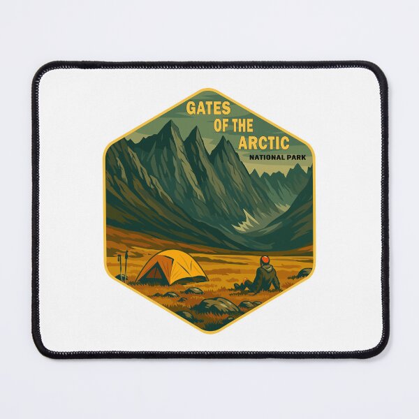 Item preview, Gates of the Arctic National Park Retro Wilderness Sticker designed and sold by Ismeal Von.
