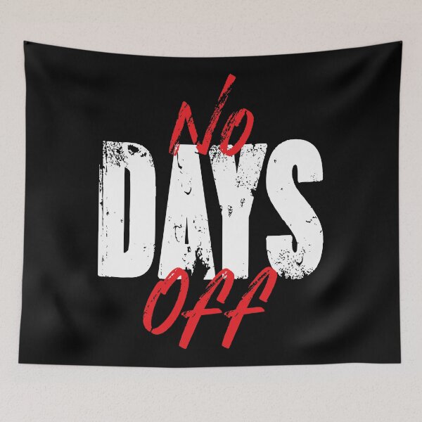 Item preview, Badass Gym Quote | No Days Off designed and sold by typoinspired.