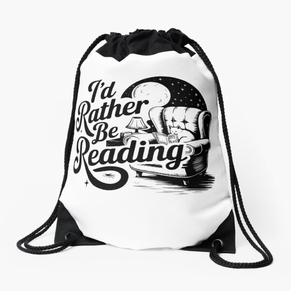 Item preview, I’d rather be reading – book lover quote design designed and sold by CleanDecor.