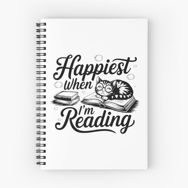 Item preview, Happiest when I’m reading – book lover quote design designed and sold by CleanDecor.