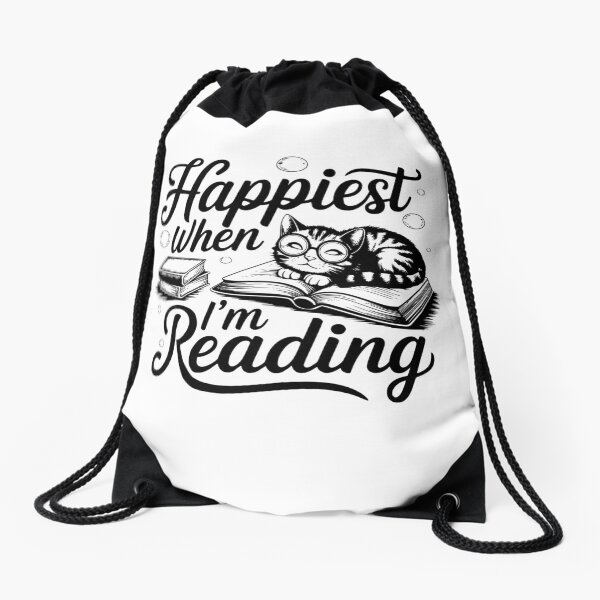 Item preview, Happiest when I’m reading – book lover quote design designed and sold by CleanDecor.