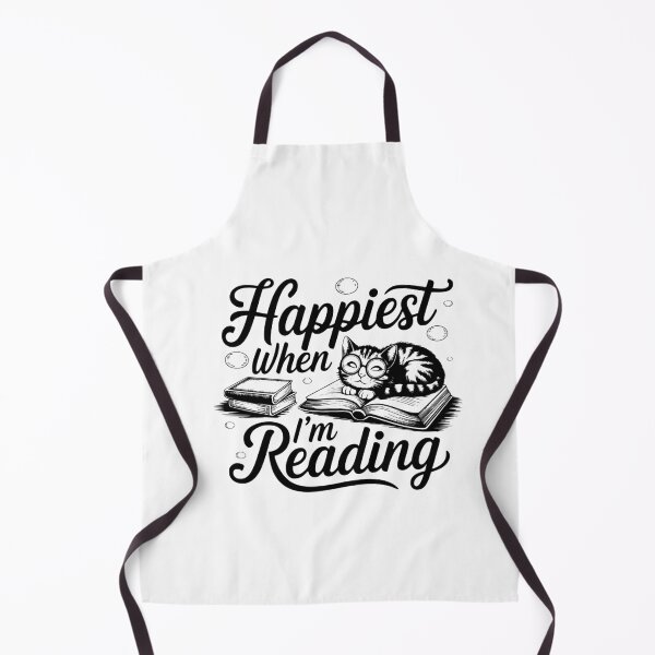 Item preview, Happiest when I’m reading – book lover quote design designed and sold by CleanDecor.