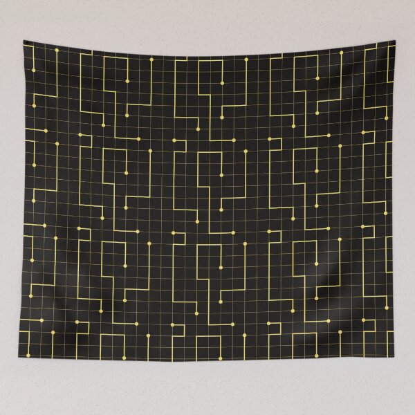 Item preview, Black and Yellow Techie Grid designed and sold by tryinart.
