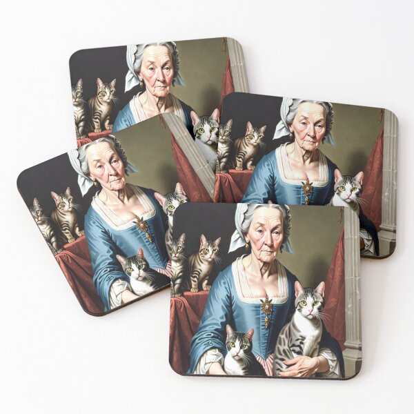 Item preview, Cat Lady – Circa 1740s Elegant Companion designed and sold by KoliBabb.
