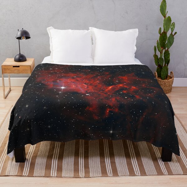 Flaming Star Nebula Throw Blanket