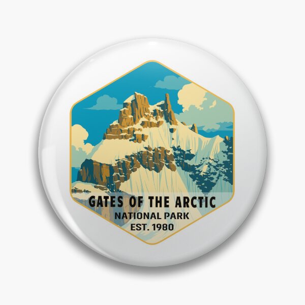 Item preview, Gates of the Arctic National Park Retro Wilderness Sticker designed and sold by Ismeal Von.