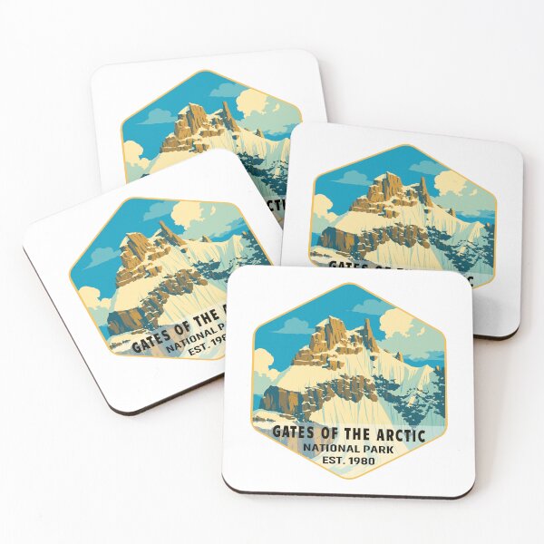 Item preview, Gates of the Arctic National Park Retro Wilderness Sticker designed and sold by Ismeal Von.