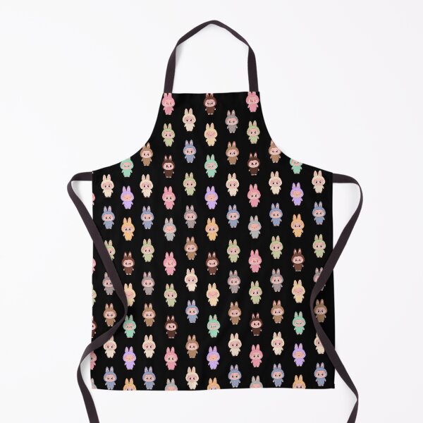 Item preview, Labubu pattern black background designed and sold by Diyanggostyle.