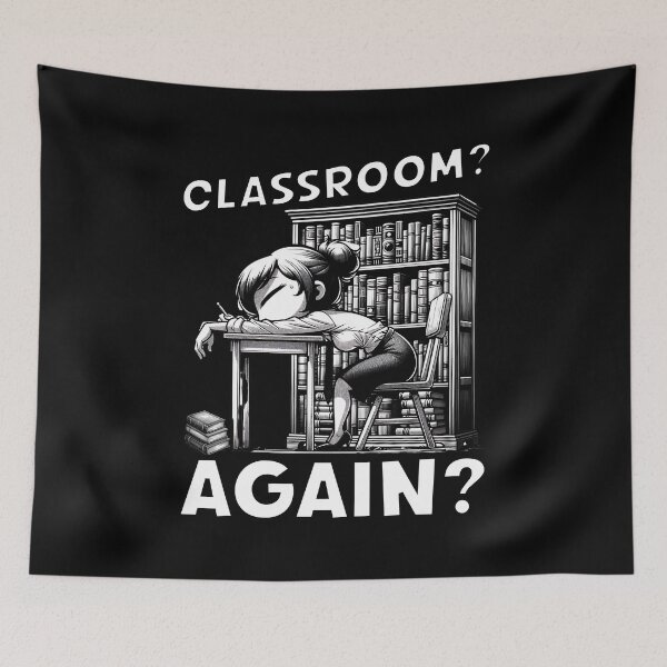 Item preview, Back to School Tired Student Funny Manga Style designed and sold by Fragy72.