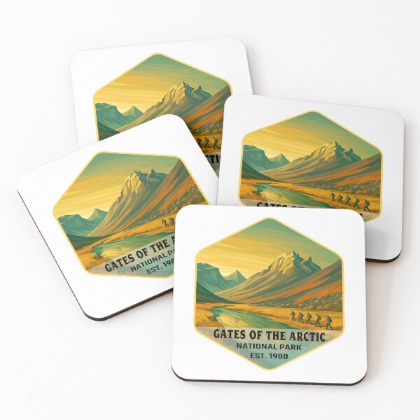Item preview, Gates of the Arctic National Park Retro Wilderness Sticker designed and sold by Ismeal Von.