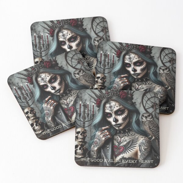 Item preview, Gothic Queen Sugar Skull Owl designed and sold by Voodoo Store Paranormal Collections.