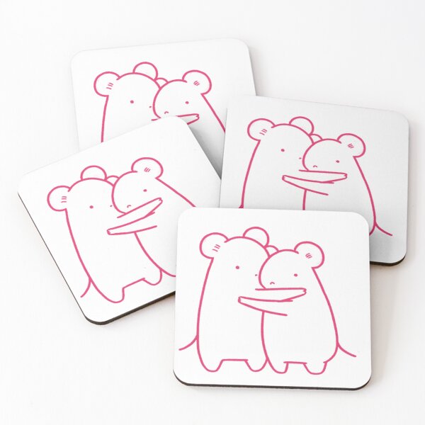 Item preview, Cute Bear Hug - Pink Love Art designed and sold by unicoofficial.