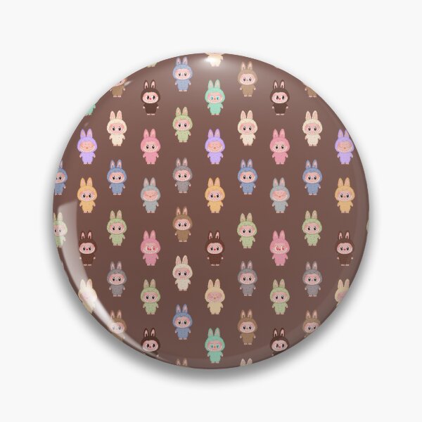 Item preview, Labubu pattern brown background designed and sold by Diyanggostyle.