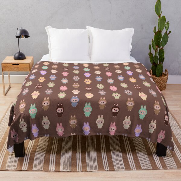 Item preview, Labubu pattern brown background designed and sold by Diyanggostyle.