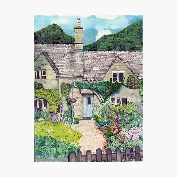 Cotwolds Cottage Garden Photographic Print