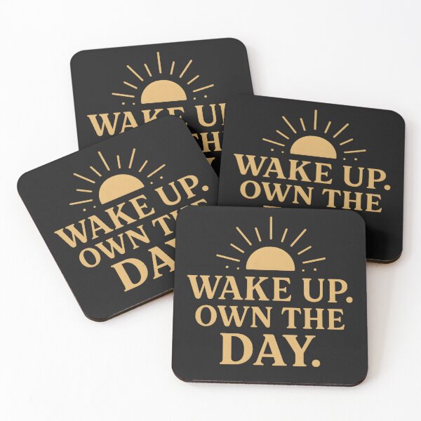 Item preview, Wake Up. Own the Day – Bold Motivational Sunrise Quote Design designed and sold by Rocklights.