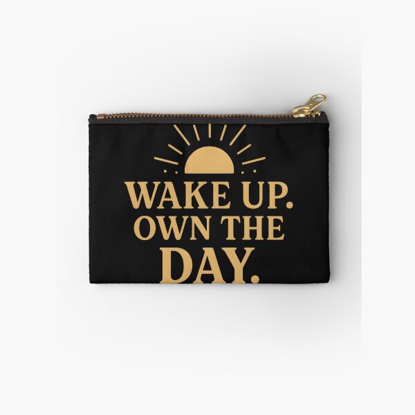 Item preview, Wake Up. Own the Day – Bold Motivational Sunrise Quote Design designed and sold by Rocklights.
