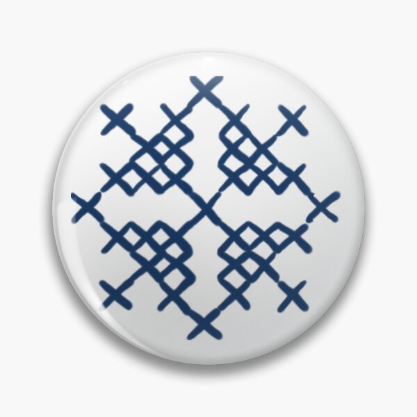 Item preview, X Marks the Thread – Zmijanje in Indigo designed and sold by zaMAJAvanje.
