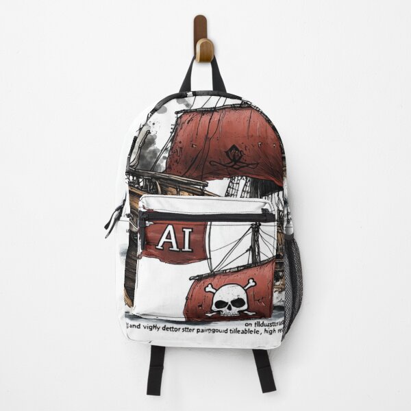 Item preview, AI Pirate Ship – Skull & Sails Adventure designed and sold by Inkora-Art.