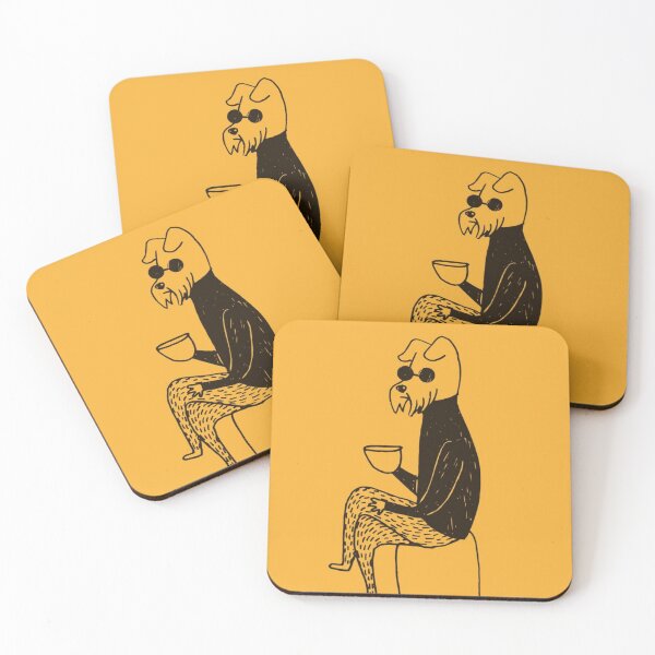 Item preview, coffee dog designed and sold by Pretty Postcards.