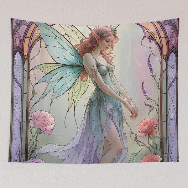 Item preview, Dreamlit Fairie in Pastel designed and sold by Edenglow Prints & Peculiars.