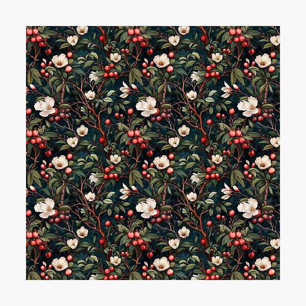 Item preview, Enchanted White Floral Vines designed and sold by WatercolorLane.