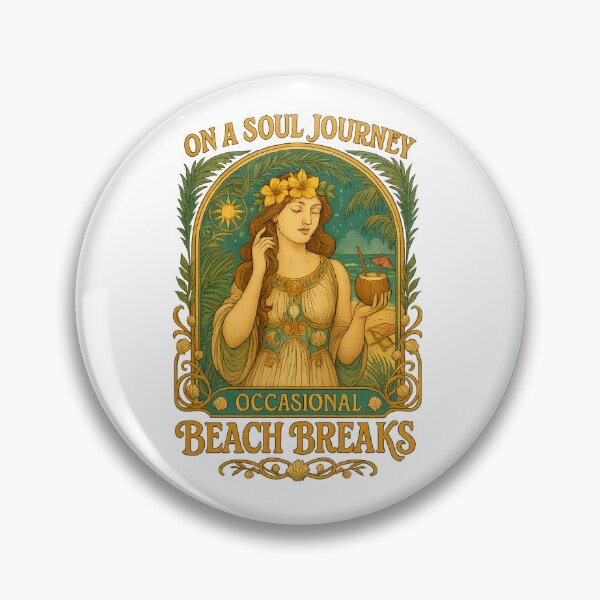 Item preview, On A Soul Journey, Occasional Beach Break Art Nouveau T-Shirt | Spiritual Travel Summer designed and sold by MySpiritTravels.