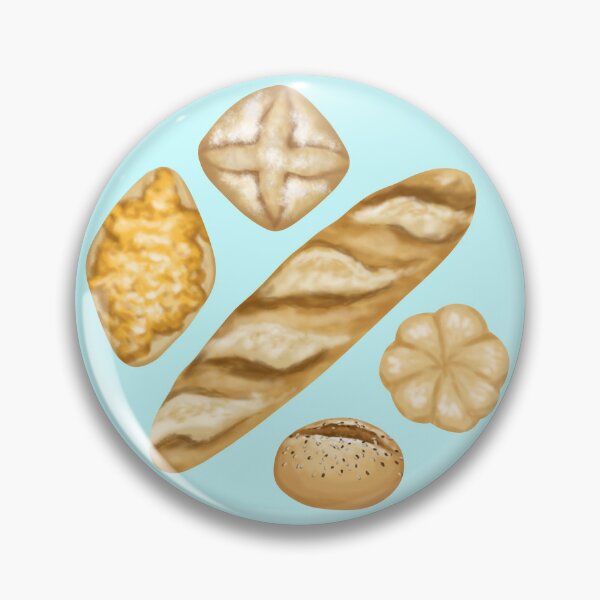 Item preview, Various types of bread such as rolls, baguettes and cheese pastries – perfect for culinary, artisanal and natural themes designed and sold by katecheerycake.