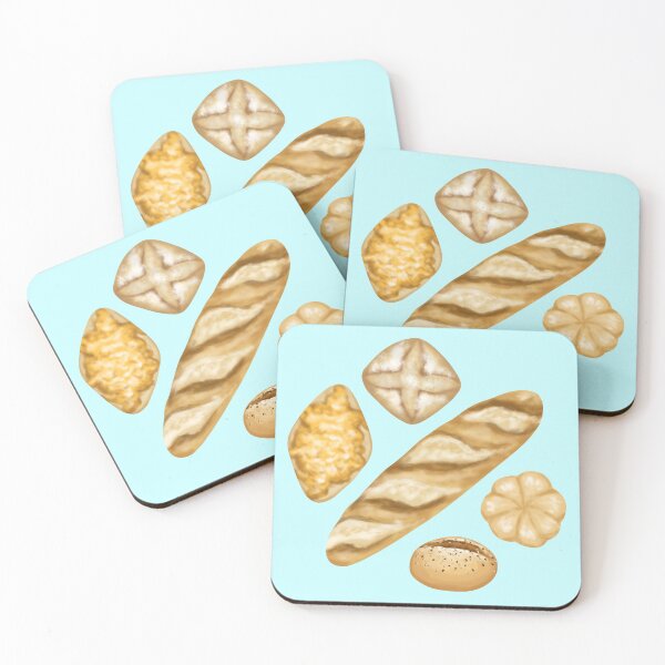 Item preview, Various types of bread such as rolls, baguettes and cheese pastries – perfect for culinary, artisanal and natural themes designed and sold by katecheerycake.