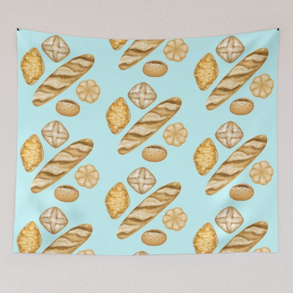 Item preview, Various types of bread such as rolls, baguettes and cheese pastries – perfect for culinary, artisanal and natural themes designed and sold by katecheerycake.