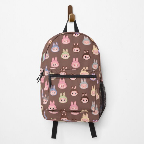 Item preview, Labubu face pattern brown background designed and sold by Diyanggostyle.