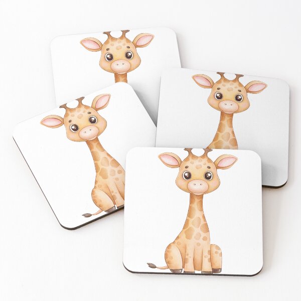 Item preview, Cute giraffe with big eyes – gentle and big friend designed and sold by ADROO.