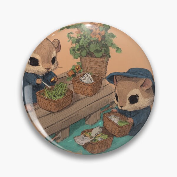 Item preview, Cute Otters designed and sold by Perplexing Pins.