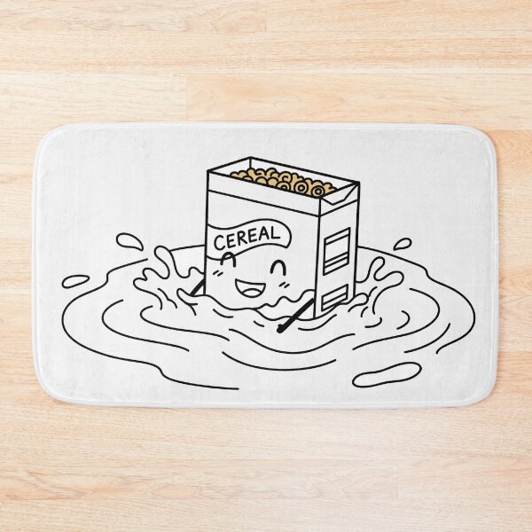 Item preview, Happy Cereal Box Swimming in Milk designed and sold by Owcomm.