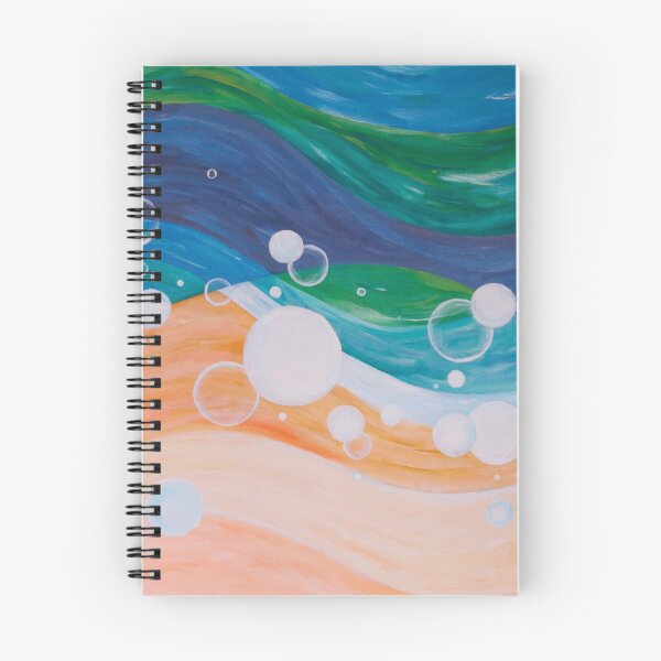 Item preview, abstract painting beachy vibes designed and sold by bravescribbler.