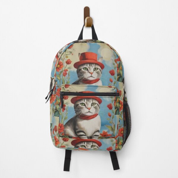 Item preview, Grey Cat and Flowers AI gen designed and sold by Goods4SaleNow.