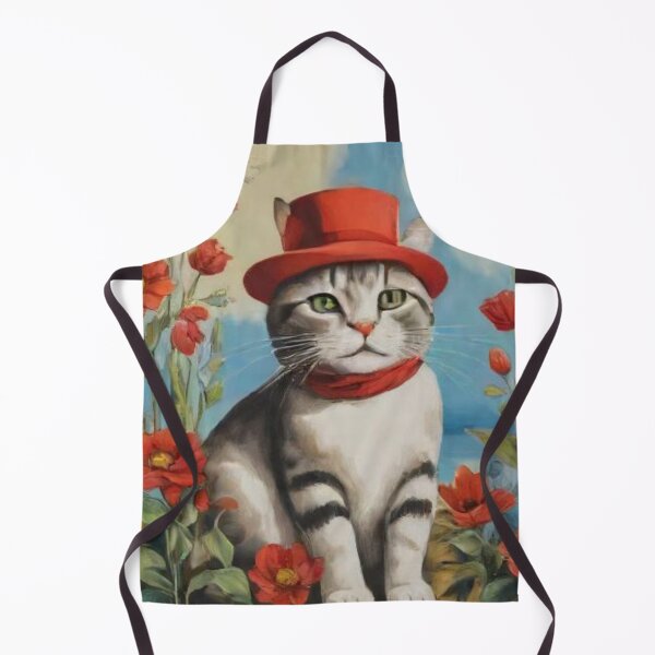 Item preview, Grey Cat and Flowers AI gen designed and sold by Goods4SaleNow.