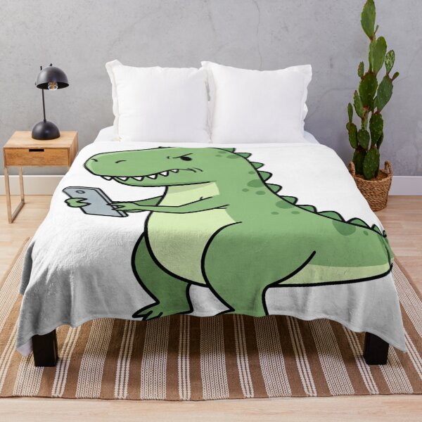 Item preview, Angry Dinosaur Looking at Phone designed and sold by Owcomm.