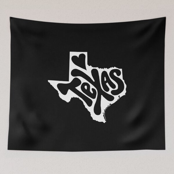 Item preview, Texas State Art Print (White) designed and sold by PepAndGrace.