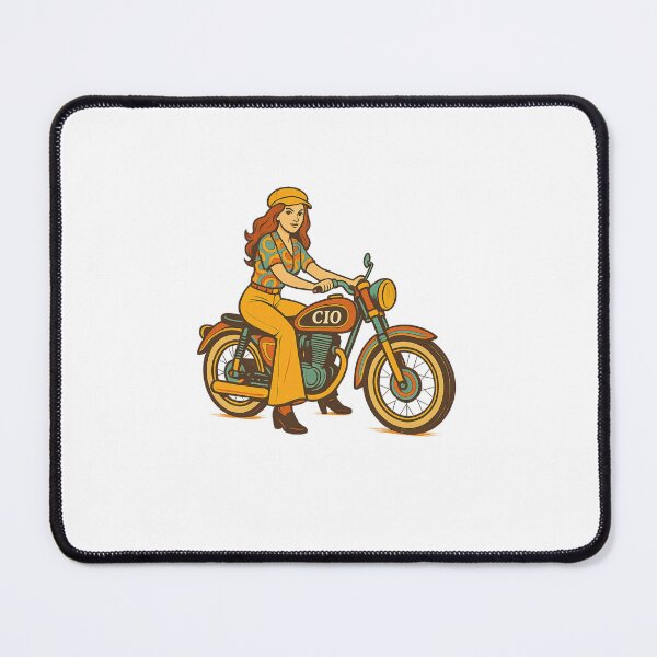 Item preview, Groovy Ride — 70s Pin-Up Biker designed and sold by Fleetwood1994.