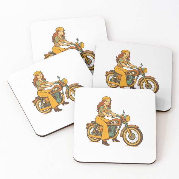 Item preview, Groovy Ride — 70s Pin-Up Biker designed and sold by Fleetwood1994.