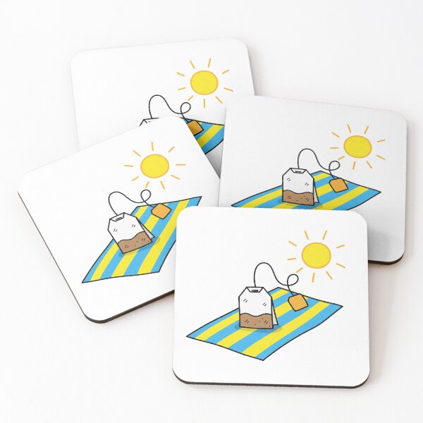 Item preview, Teabag Sunbathing on Beach Towel designed and sold by Owcomm.